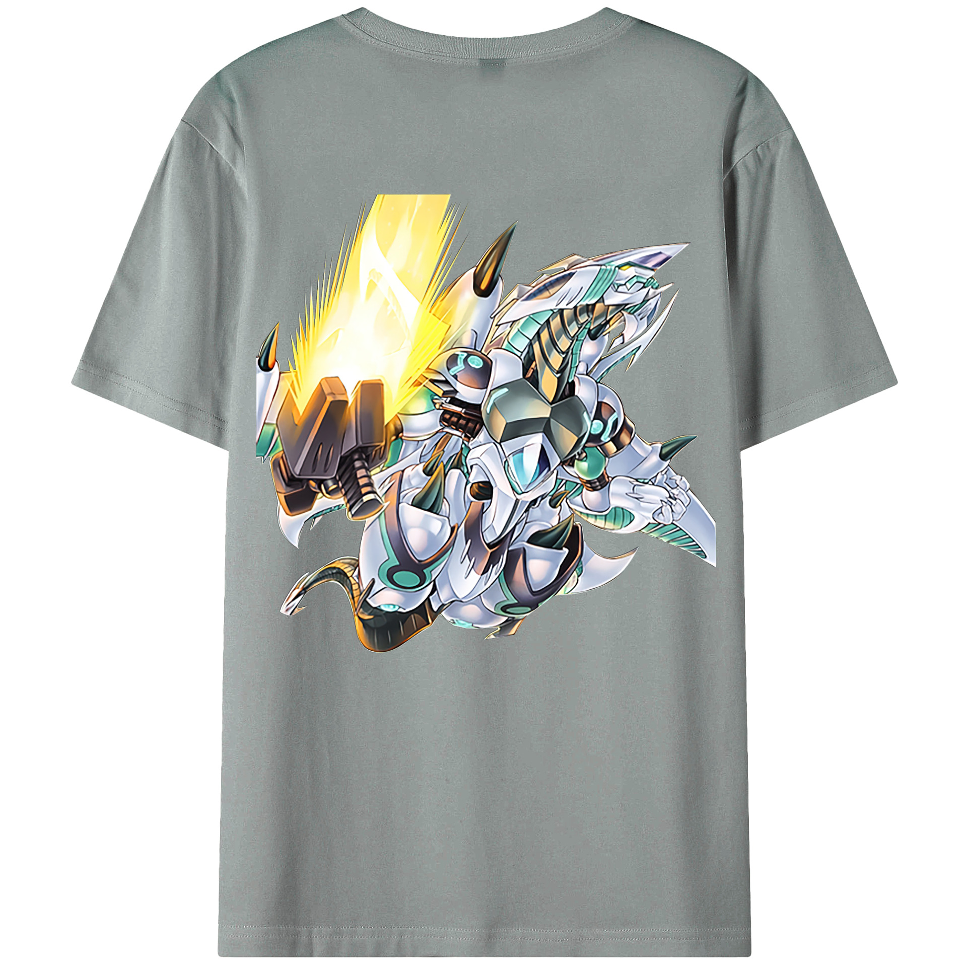 （画像用） 遊☆戯☆王 Yu-Gi-Oh! 綿100％ メンズ半袖Tシャツ（バックプリント） 通気性